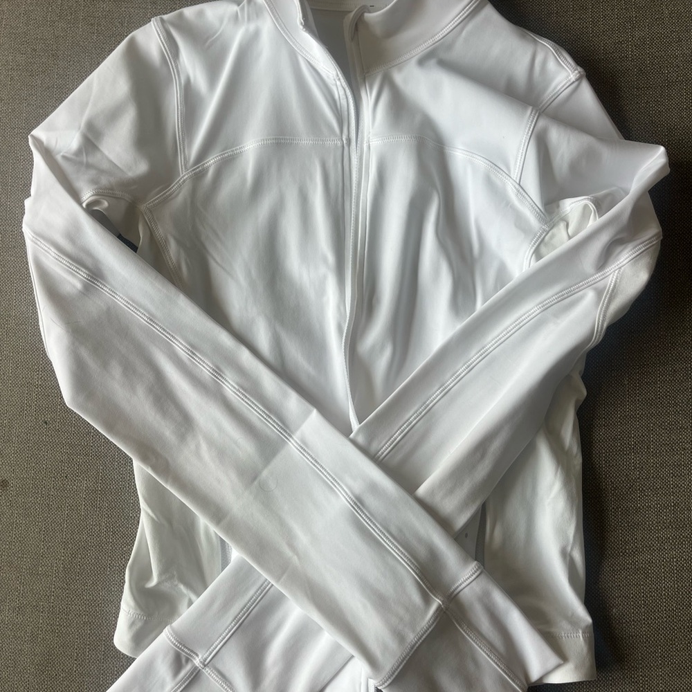lululemon athletica White Women's Cropped Athletic Zip Up